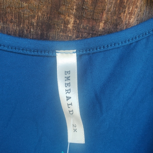 Teal Lace Tunic Top - Picture 5 of 6